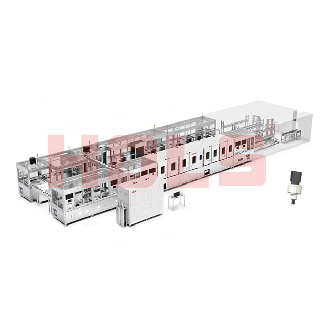 Produktionslinie Temperatur und Drucksensor
