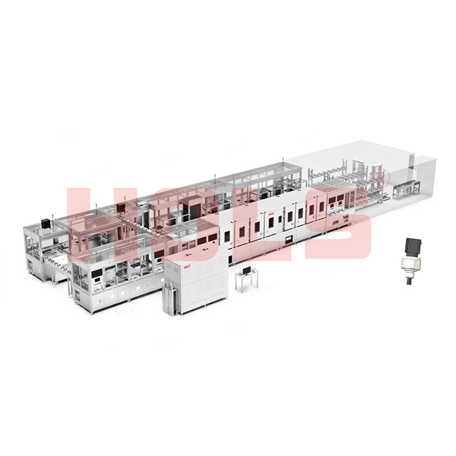 Produktionslinie Temperatur und Drucksensor